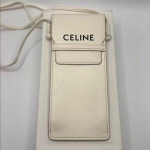 Celine Sunglasses Pouch Crossbody Bag White